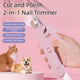 VIROLY 2 In 1 Pet Nail Clippers